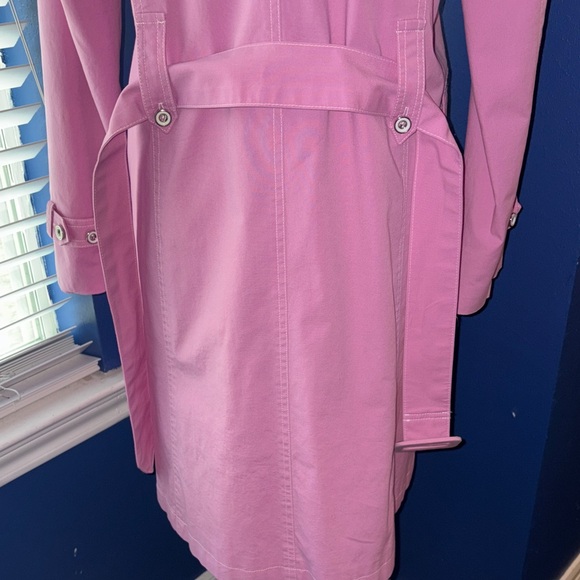 🌸 Anna Sui Pink Trench Coat – Size 8 – Belt Included – EUC - Picture 11 of 16